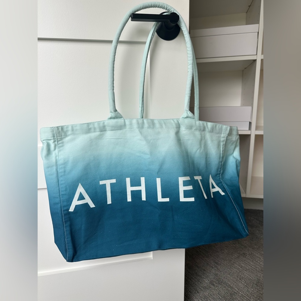 ATHLETA Travel Reusable Cotton Tote Bag